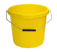 Red Gorilla 10 Litre 2 Gallon Yellow Plastic Bucket General Purpose Heavy Duty for Agricultural Garden Building Use