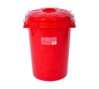 Red Gorilla 50 Litre Storage Bin with Clip Lid - Red