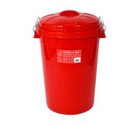 Red Gorilla - Gorilla Bin™ 80L With Clip Lid - Heavy-Duty Plastic Storage Bin - Stackable, Weather-Resistant, Secure-Locking Lid