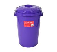 Red Gorilla Bin with Clip Lid - 80L - Purple