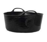 Red Gorilla - Gorilla Tub Small Shallow 15L - Flexible Heavy-Duty Ldpe Utility Tub For Diy, Building & Home Projects - Black