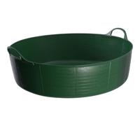 Red Gorilla Green 35 Litre Large Shallow Flexible 2-Handled Recycled Tub Dog Pool Bath Weather Resistant Multi Purpose for DIY Builders Gard