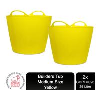Gorilla Flexi Tub Yellow Shallow 35 Litre