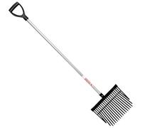 Red Gorilla Lightweight Shavings Fork with D-Handle - Black - Size: Medium