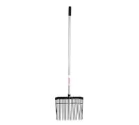 Red Gorilla Medium Bedding Fork with Straight Handle Black Lightweight for Stable Bedding Mucking Out Metal Pitchfork for Hay and Garden Compost 154cm Long