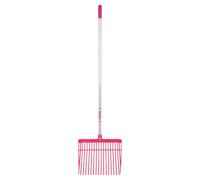 Red Gorilla Medium Bedding Fork with Straight Handle Pink Lightweight For Stable Bedding Mucking Out Metal Pitchfork for Hay and Garden Compost 154cm Long
