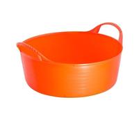 Red Gorilla Tub Large Shallow Orange for Horses - 35 litres
