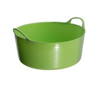Red Gorilla Pistachio 35 Litre Large Shallow Flexible 2-Handled Recycled Tub Dog Pool Bath Weather Resistant Multi Purpose for DIY Builders Gardening