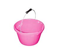 Red Gorilla Plas 10L 2 Gallon Feed Utility Bucket Pink Small Shallow Dual Pouring Recycled Durable Plastic