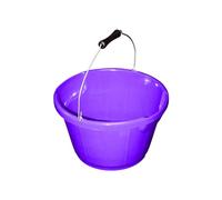 Red Gorilla Plas 10L 2 Gallon Feed Utility Bucket Purple Small Shallow Dual Pouring Recycled Durable Plastic