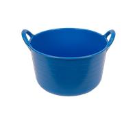Gorilla Plas 2 Handled Power Tub 30L Flexible 2-Handles Eco Friendly Tub Durable Heavy Duty Weather Resistant Lightweight Suitable for Home DIY Builders Gardening or Storage (Blue)