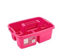 Red Gorilla Plas Tidee Tray in Pink Durable Tool Caddy Cleaning Products Storage Box or Grooming Brush Box Weather Resistant