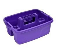 Red Gorilla Plas Tidee Tray in Purple Durable Tool Caddy Cleaning Products Storage Box or Grooming Brush Box Weather Resistant