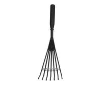 Tidee Red Gorilla Big Rake Short Black Plastic Hand Rake for Indoors Outdoors Mucking Out Stable Garden