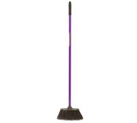 Red Gorilla Poly Yard Broom Head with 120cm Handle - Purple