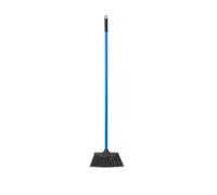 Red Gorilla Poly Yard Broom Lightweight Narrow Profile Soft Bristle For Stable And Site, Blue