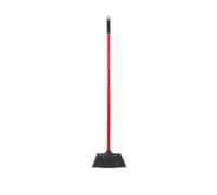 Red Gorilla Poly Yard Broom Lightweight Narrow Profile Soft Bristle For Stable And Site, Red