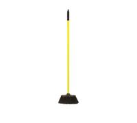 Red Gorilla Poly Yard Broom Lightweight Narrow Profile Soft Bristle For Stable And Site, Yellow
