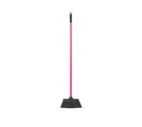 Red Gorilla Poly Yard Broom Pink Lightweight Sweeping Brush Indoor Home or Outdoor Garden Building Site Soft Fibre Bristles Durable Compact 1.3m