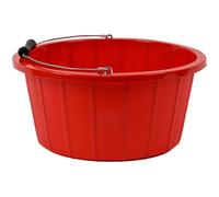Red Gorilla - Premium Shallow Bucket 15L - Heavy-Duty Recyclable Plastic Utility Bucket For Diy, Cleaning & General Use