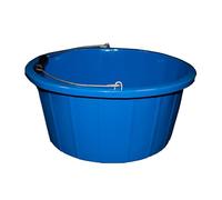 Red Gorilla Premium Shallow Bucket for Home Garden Stable or Builders Bucket With Metal Handle Heavy Duty 15 Litres Capacity (Blue)