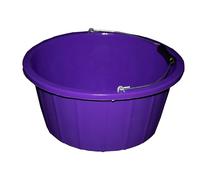 Red Gorilla Premium Shallow Bucket for Home Garden Stable or Builders Bucket With Metal Handle Heavy Duty 15 Litres Capacity (Purple)