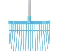 Red Gorilla Replacement Bedding Fork Head Only in Sky Blue for PC Bedding Fork Spare Part Durable Polycarbonate 20 Strong Tines for Stable Horses Manure and Bedding Lightweight