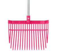 Red Gorilla Replacement Pink Bedding Fork Head - Durable Polycarbonate with 20 Strong Tines - Stable Tool for Horses, Manure & Bedding - Lightweight, Impact Resistant, Fits PC Bedding Fork Handle