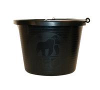 Red Gorilla Rubber Type Extra Large Super Bucket 14 Litre 3 Gallon Capacity Multi Purpose Durable Easy Clean for Animal Feed Skip Garden Stable Building Site Eco Friendly Produced in UK