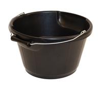 Red Gorilla Rubber Type Large Feed Bucket 10 Litre Multi Purpose Durable Easy Clean for Animal Feeding Garden Stable Building Site Eco Friendly Produced in UK