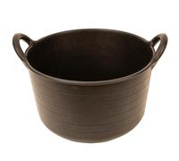 Red Gorilla Flexible Rubber Type Skip Feed Bucket Tub Feeder Trough Large 2 Handled Sturdy Utility Basket Eco Friendly for Animal Feeding Garden Stable Building Site Produced in UK 30 Litre Capacity