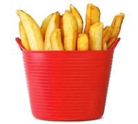 Red Gorilla SET OF 10 Micro Tubs Small Food Grade LDPE Plastic Non Toxic General Purpose Containers Mini Serving Bucket 300ml Capacity 7cm x 9.5cm Diameter (Red)