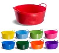 Red Gorilla Small Shallow Flexible Tubs - Yellow - 15 litre