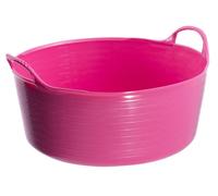 Red Gorilla Small Shallow Flexible Tubs - Pink - 15 litre