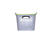 Red Gorilla Stack N Store 25L Plastic Storage Box With Lid - Nestable & Stackable - Durable Handles
