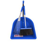 Red Gorilla Teenie Tidee™ With Short Metal Rake & Broom / Blue