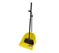 Red Gorilla Yellow Builders' TIDEE Companion Set Heavy Duty Mini Broom Brush and Large Scoop Dustpan Shovel for Construction Trade Workshop Waste