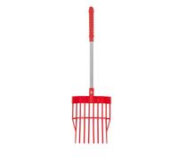 Red Gorilla Tidee Children's Bedding Fork Red Small Compact Mini Pitchfork Lightweight Child's Manure Fork Stable Garden Compost 30cm