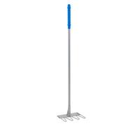 Red Gorilla Tubtrug Tidee Rake 80cm Lightweight Steel with Blue Plastic Grip for Stable Hay Bedding or Garden Use