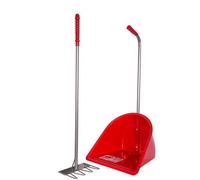 Red Gorilla Traditional Tidee™ Scoop & Rake Set - Lightweight Yard & Garden Cleaning Tool