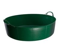 Red Gorilla Large Shallow Flexible Tubs - Green - 35 litre