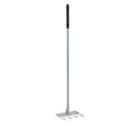 Red Gorilla Tubtrug Tidee Rake 80cm Lightweight Steel with Black Plastic Grip for Stable Hay Bedding or Garden Use