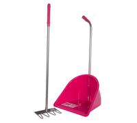 Red Gorilla Tubtrug Tidee Manure Scoop and Rake - Pink - 80cm