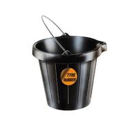 Red Gorilla Tyre Rubber Super 3 Bucket - Black - Size: 14L