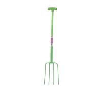 Red Gorilla Unisex's Tubular Manure Fork 4 Prong T-Grip, Pink, Regular