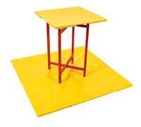 Red Gorilla Versatile Spot Board and Stand Bundle Interlocking Multi Purpose Trade Work Surface for Mortar or Plaster Including Folding Stand 6 Boards and 7 Connector Clips