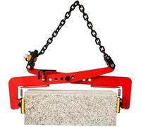 Red Granite Carrying Clamps Stone Slab Lifting Clamp Vertical, for Road Construction Moved Concrete Curbs - Load 716-1323 LBS, Anti-Slip Metal Lifter Tool(Opening 12-36cm(4.7-14.2 in))