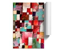 Red Green And Violet Rhythms By Paul Klee | Unframed Wall Art Print | Ready to Frame Poster | Modern Home Decor Picture | Artwork for Living Room, Bedroom or Office | A2 (42x59.4 cm)