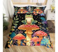 (Red Green Black, Super King(No Comforter)) Homewish Bull Cattle Double Duvet Cover,Yellow Sunflower Flowers Bedding Sets for Boys Girls,Rustic Farmhouse Style Comforter Cover,Retro Barn Door