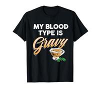 Red & Green Christmas Graphic My Blood Type is Gravy! Gravy T-Shirt